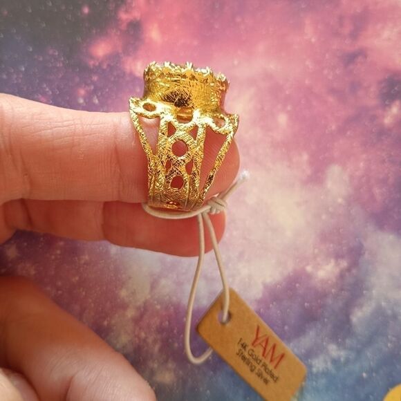 YAM 14K plated Silver Ring - Picture 11 of 16